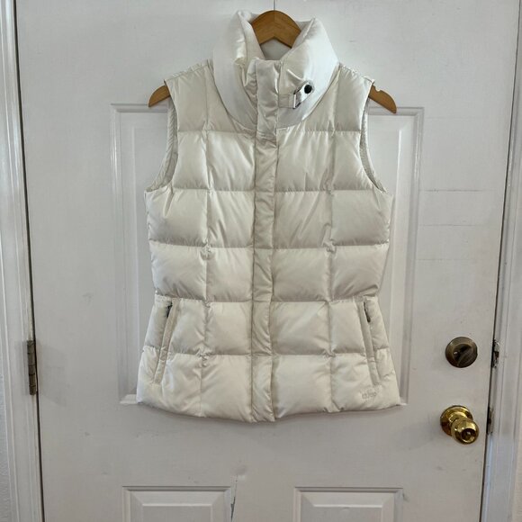 Eddie Bauer Women's White Premium EB700 Down Puffer Outdoor Vest Sz Sm - Picture 2 of 13